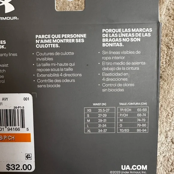 NWT Set of 3 Under Armour Pure Stretch Women's Black No Show Bikini Size Small - Picture 11 of 12